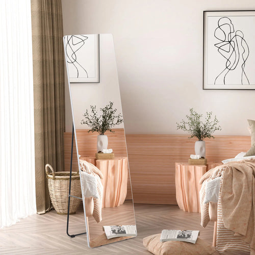 HOMCOM full body floor mirror 45x37x158,5 cm for living room bedroom - vue 2 sur 7