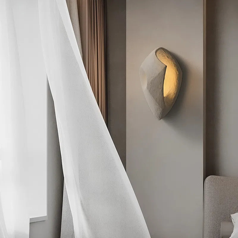 applique murale nordique wabi sabi en ciment design créatif pour décoration - vue 5 sur 14