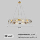lustre moderne en verre créatif pour décoration intérieure
