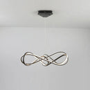 lustre led moderne avec télécommande design élégant et courbé