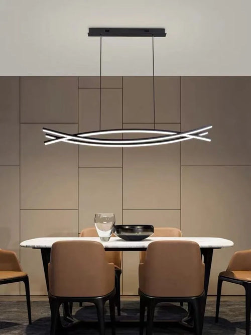 Luxury minimalist nordic chandelier for modern interiors - vue 2 sur 7