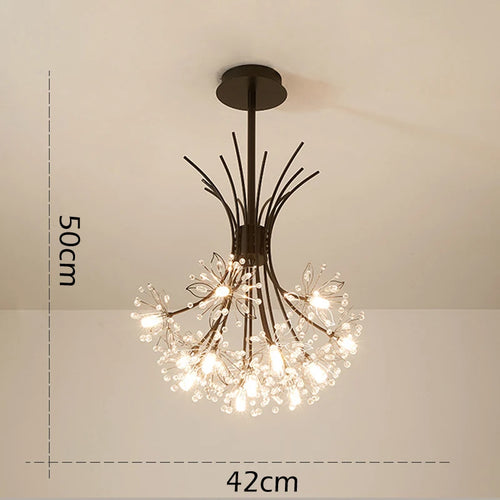 suspension décorative en forme de bouquet de cristal américain - vue 9 sur 8