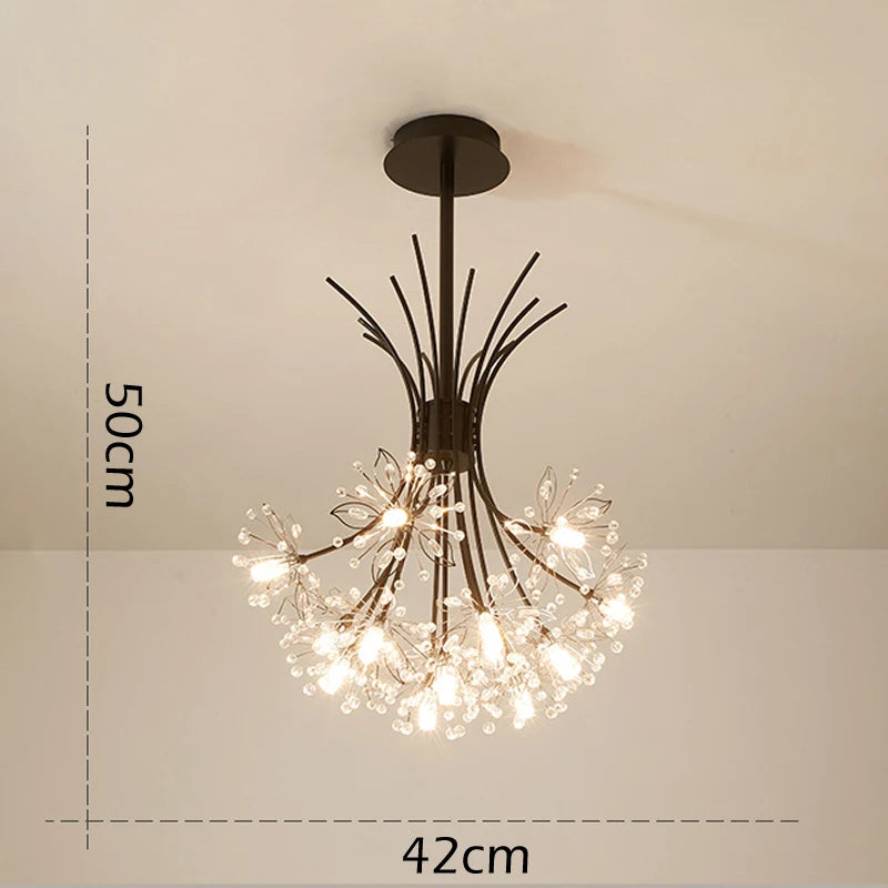 suspension décorative en forme de bouquet de cristal américain - vue 8 sur 8