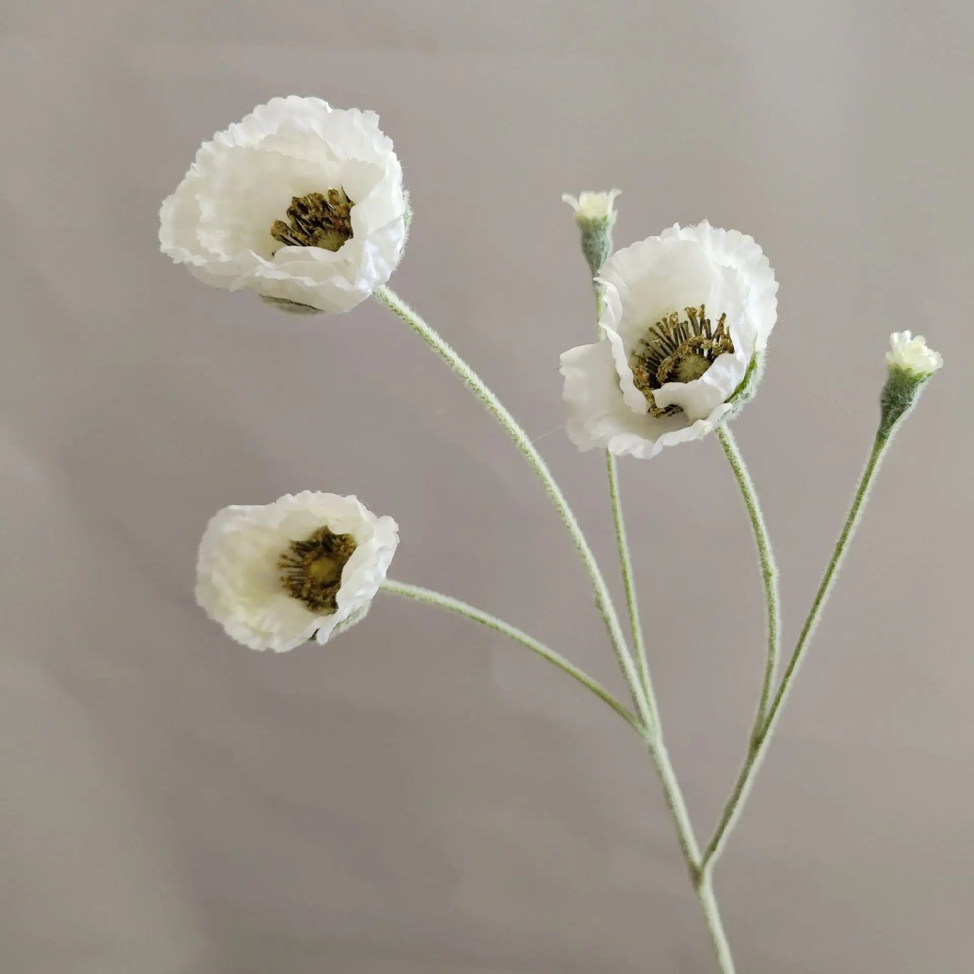 fleurs artificielles de pavot pour décoration mariage jardin et DIY - vue 12 sur 15
