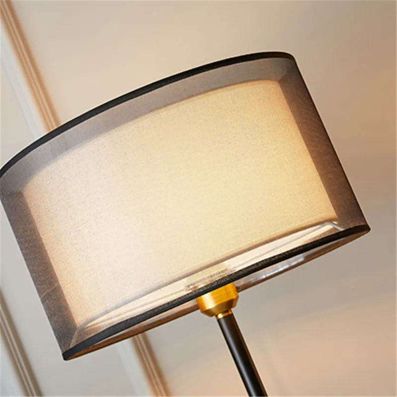 lampe de table en tissu vintage nordique design luxe - vue 6 sur 10