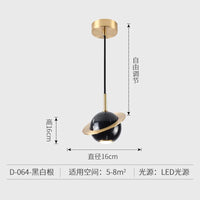 Suspension led marbre design moderne