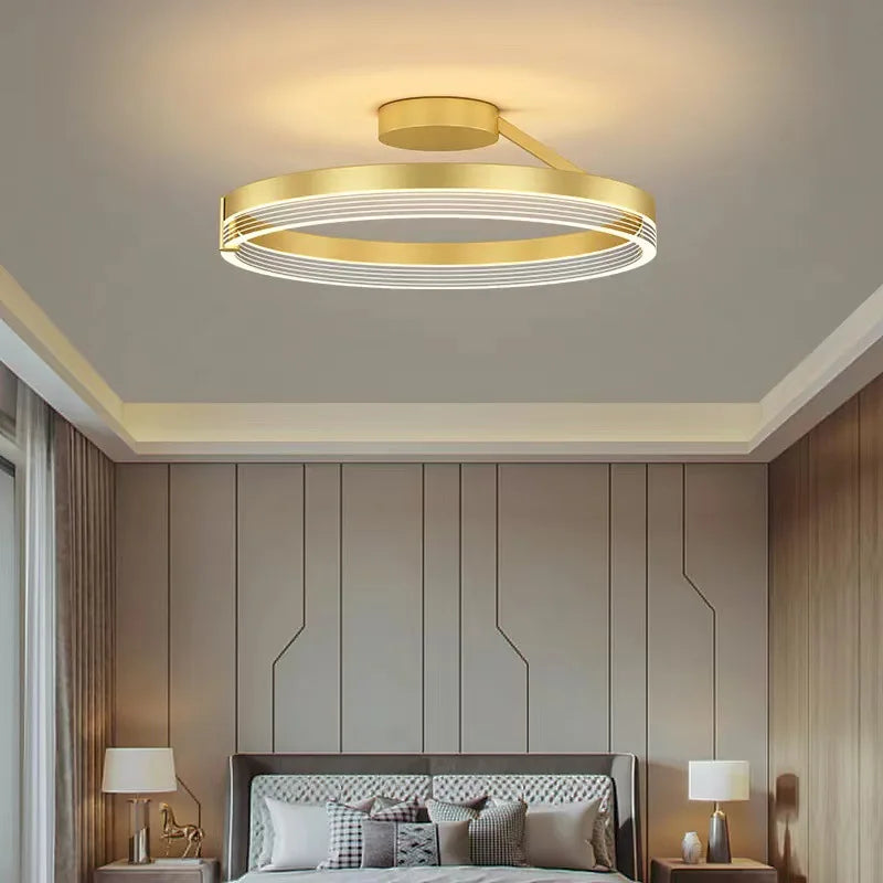 lustre led moderne pour décoration intérieure luminaire plafond - vue 4 sur 12