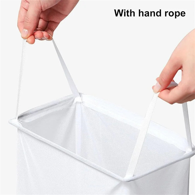 sac filet suspendu pour rangement de vêtements sales - vue 5 sur 6
