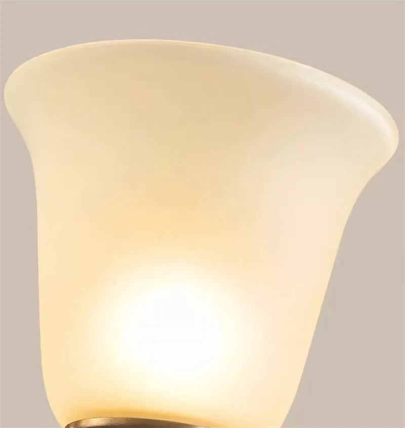 lustre nordique de luxe en cuivre style vintage industriel - vue 7 sur 12