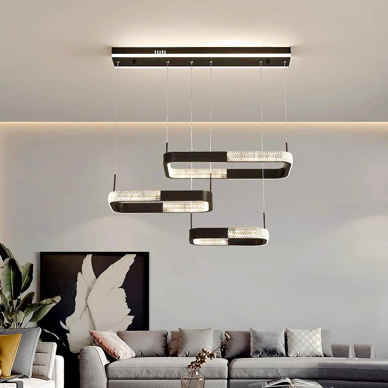lustre moderne simple suspension led pour éclairage intérieur - vue 6 sur 10