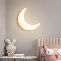 Minimalist moon-shaped wall light nordic style
