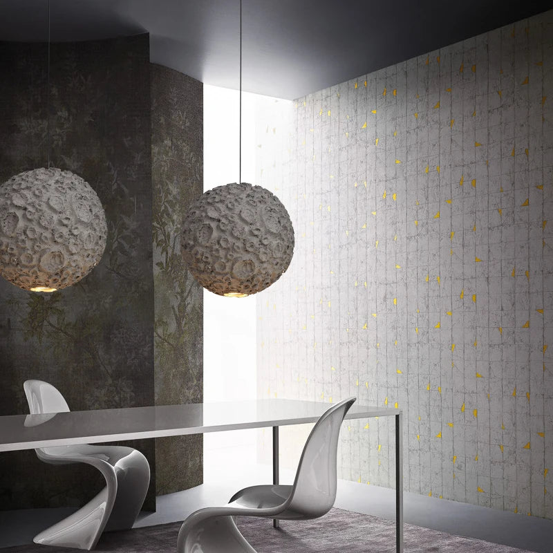 lustre led nordique wabi sabi créatif pour restaurant et café - vue 5 sur 7