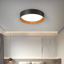 Minimalist Nordic wood grain LED ceiling light