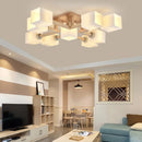 Plafonnier design en bois style japonais
