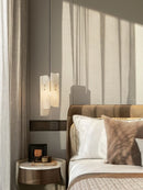 Modern decorative chandelier in natural marble minimalist