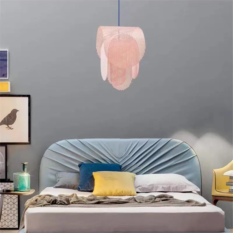 suspension nordic simple rose pour décoration chambre enfant - vue 4 sur 10