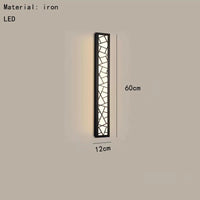 applique murale led style chinois lumière chaude 3000k acrylique métal