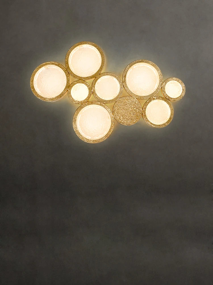 applique murale en cuivre avec miroir magique pour décoration intérieure
