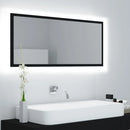 LED bathroom black 100x8,5x37 cm acrylic, modern Dressing room furniture girl bedroom bedside cabinet storage vanity wardrobe