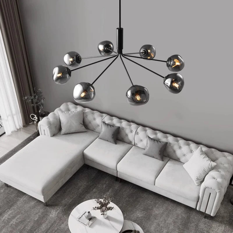 lustre décoratif éclairage intérieur suspension fantaisie - vue 6 sur 9