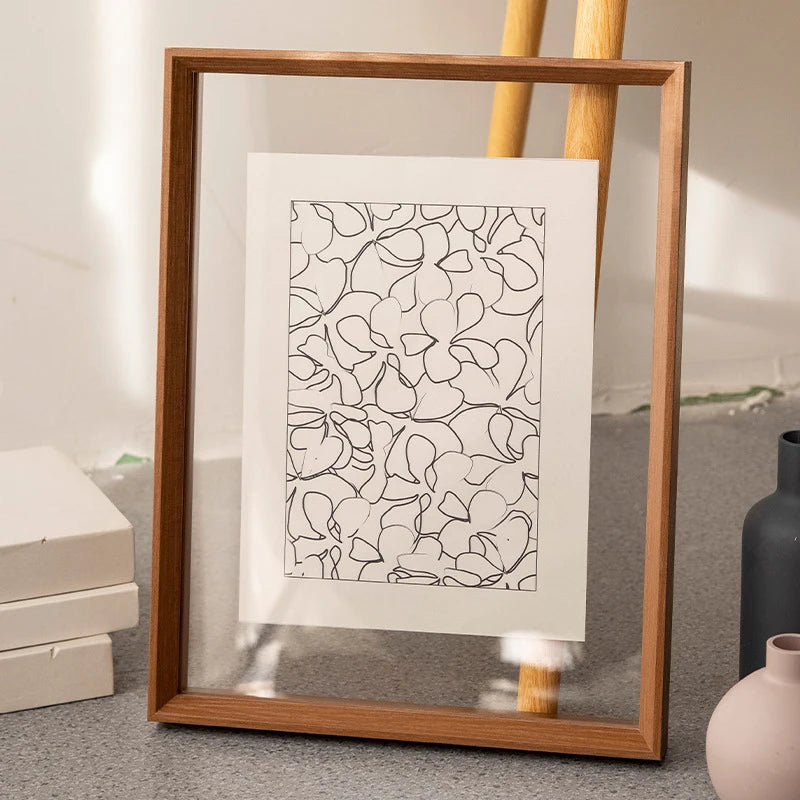 Double-Sided Clear Acrylic Photo Frame For Photos, Certificates And Specimen Displays Tabletop And Wall Mounted - vue 8 sur 9