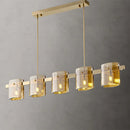 lustre à led postmoderne en cristal pour intérieur élégant