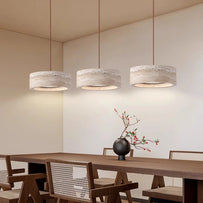 suspension à led style wabi sabi en pierre pour décoration intérieure