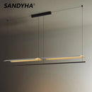 Modern nordic minimalist LED chandelier for contemporary interiors