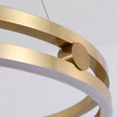 Modern circular chandelier for creative and minimalist interior decor