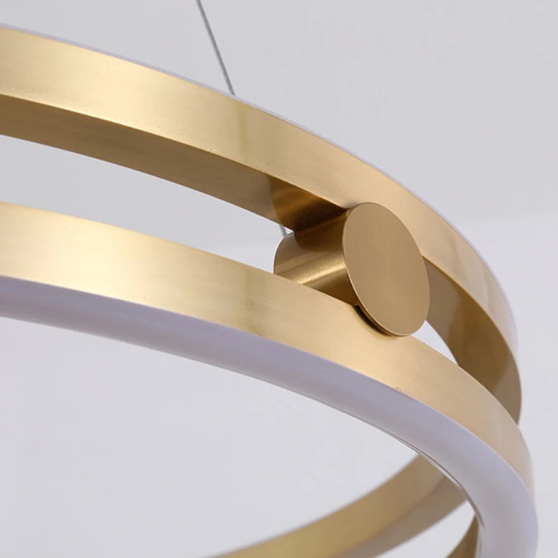 lustre circulaire moderne design créatif pour intérieur lumineux - vue 6 sur 15