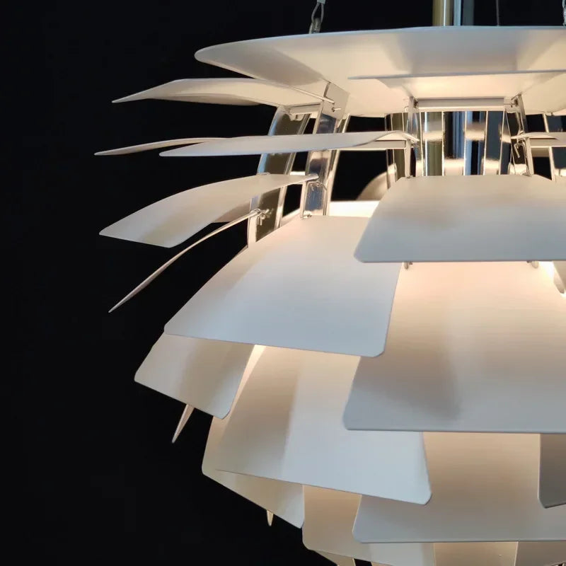 lustre suspension art led pinecone designer danois louis