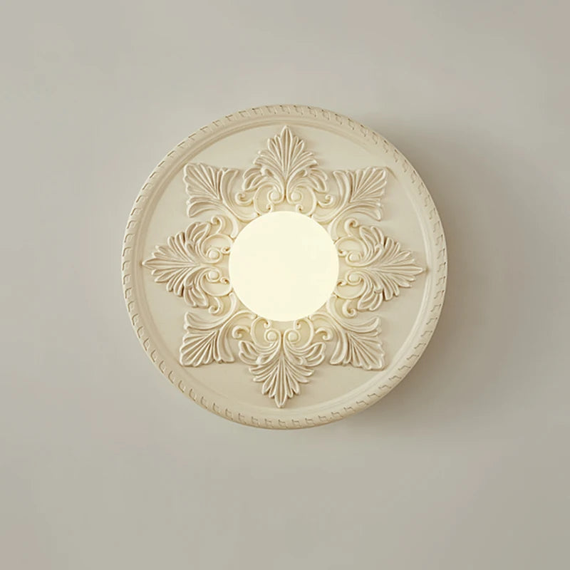 applique murale sculptée française éclairage de décoration classique - vue 3 sur 7