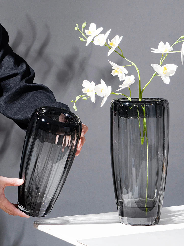 vase en verre pour arrangement floral et décoration élégante - vue 4 sur 10