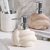 bouteille en céramique pour lotion et savon décorative