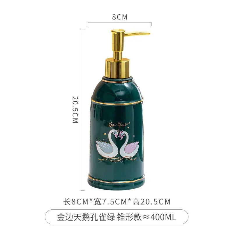 distributeur de savon céramique pour gel douche et désinfectant - vue 13 sur 30