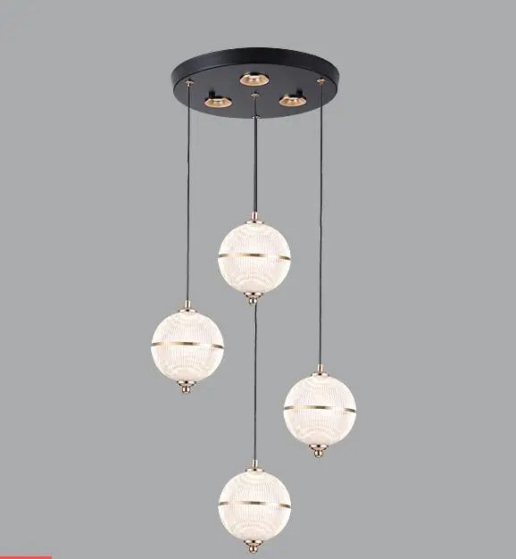 suspension boule acrylique moderne pour restaurant et bar - vue 9 sur 16