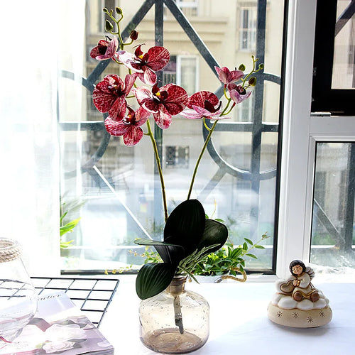 fleurs artificielles orchidées décoratives pour mariage et jardin - vue 5 sur 7