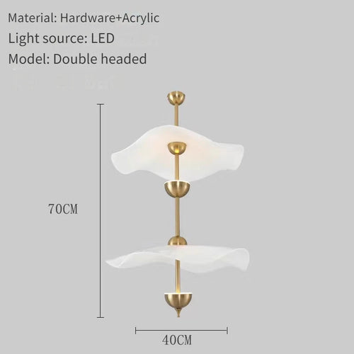 Minimalist nordic acrylic chandelier for restaurants and cafés - vue 10 sur 10