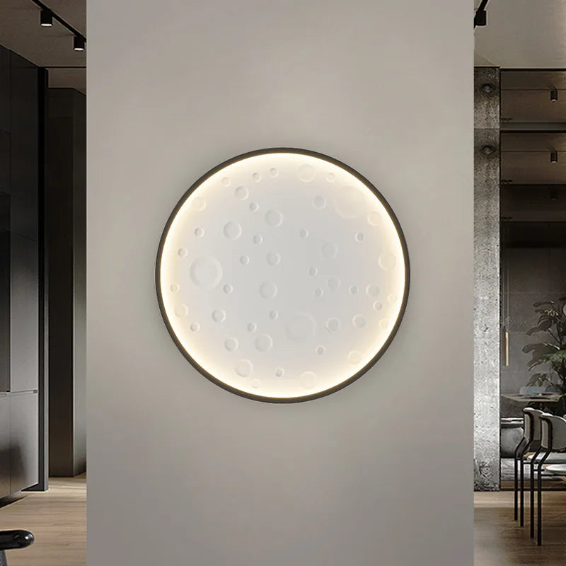 applique murale ronde moderne avec prise et fil rechargeable - vue 5 sur 14