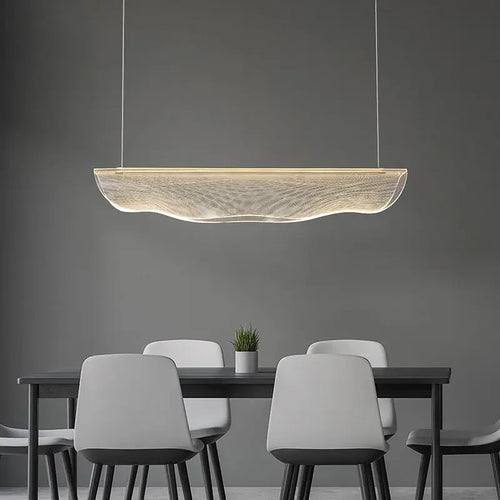 Modern minimalist decorative acrylic LED chandelier - vue 3 sur 12