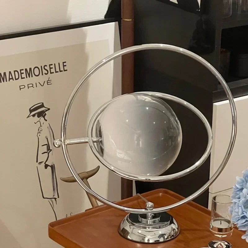 lampe de bureau rotative en verre design italien 2024 - vue 5 sur 7