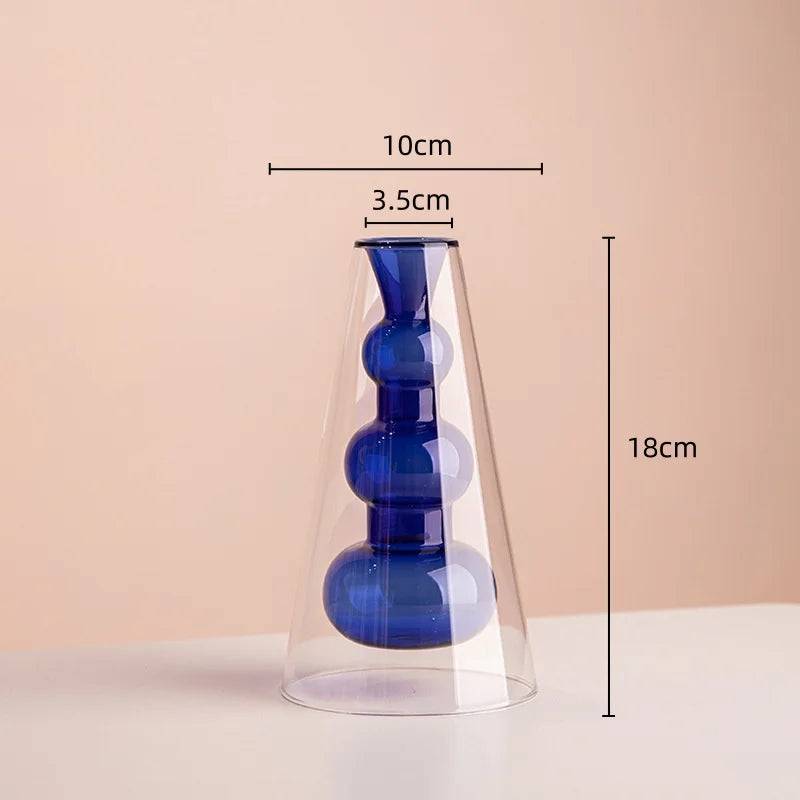 vase en verre teinté pour terrarium et décoration florale - vue 14 sur 18