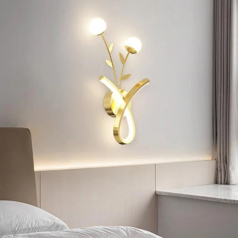 applique murale led acrylique fleur déco - vue 6 sur 23