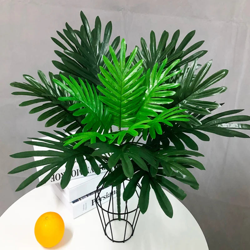 bouquet de fausses feuilles de palmier tropical décoratif pour fêtes et événements - vue 5 sur 13