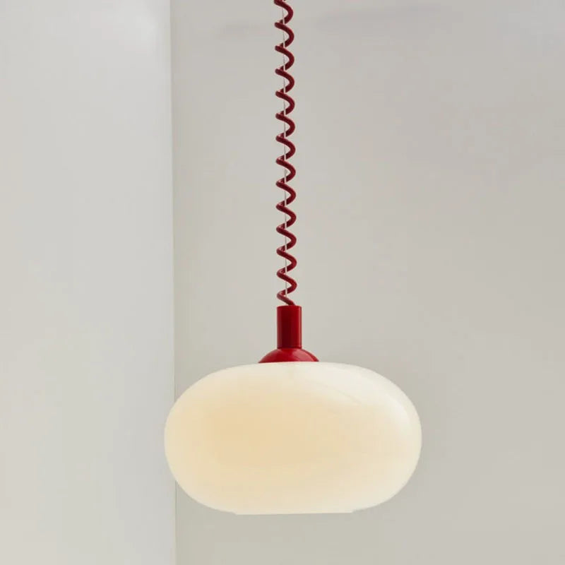 Lustres en verre Bauhaus lampes suspendues nordiques chambre à coucher en plus du salon salle à manger Restaurant lampe suspendue de couleur moderne - vue 5 sur 10