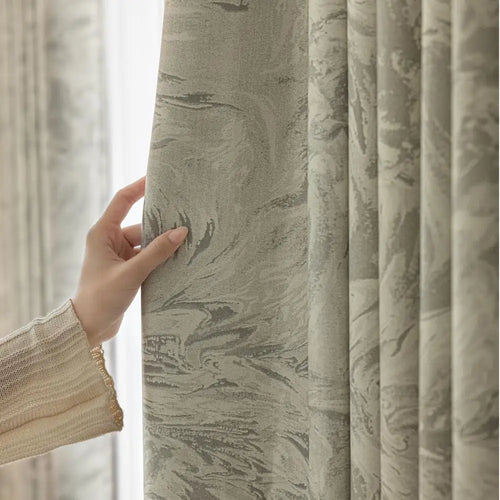 Rideau occultant motifs modernes pour chambre salon