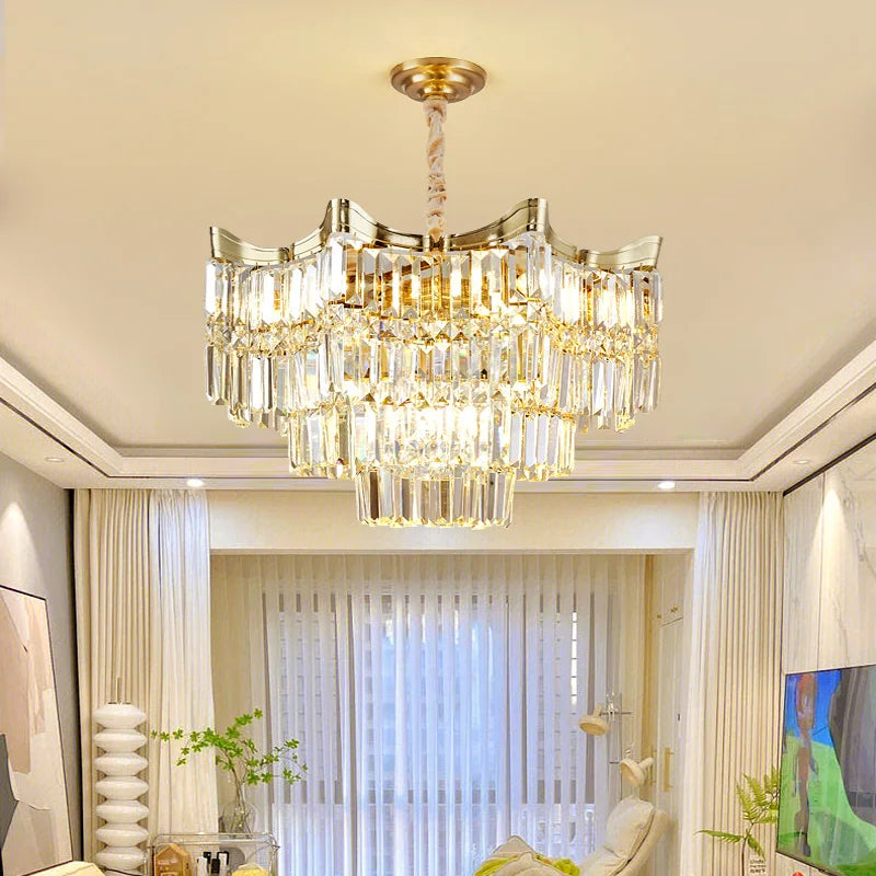 lustre moderne en cristal pour un éclairage luxueux - vue 11 sur 10
