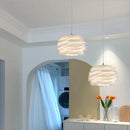 lustre nordique suspendu pétales en pvc avec ampoule offerte