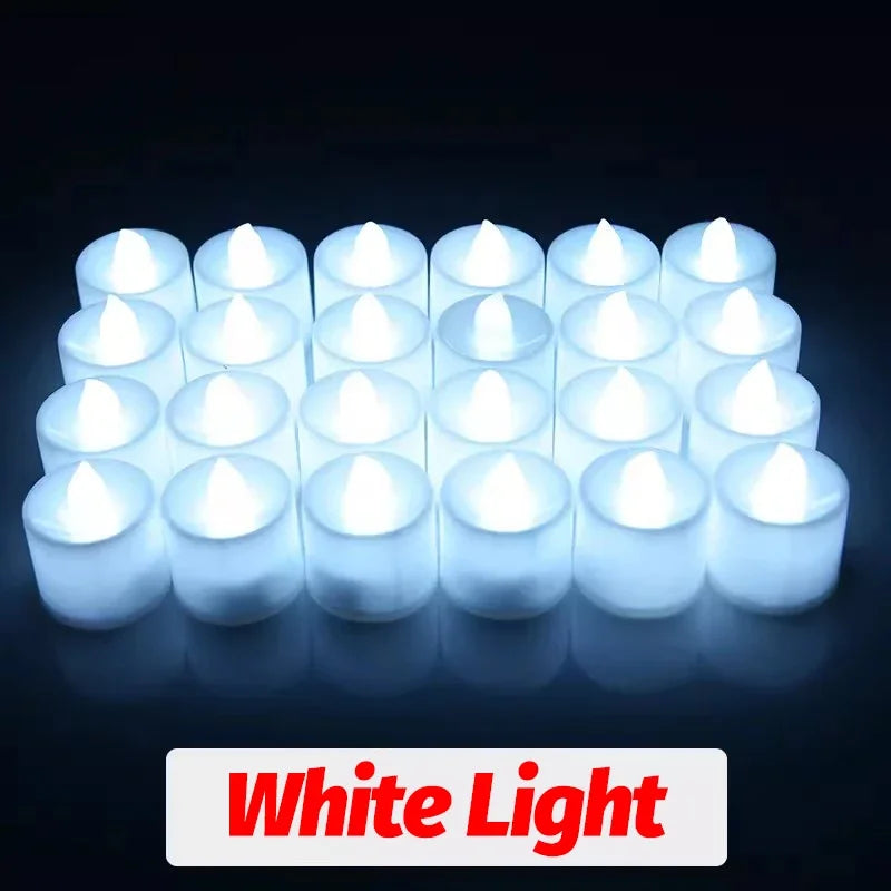 bougies led sans flamme décoration fête mariage noël en forme de cœur - vue 10 sur 14