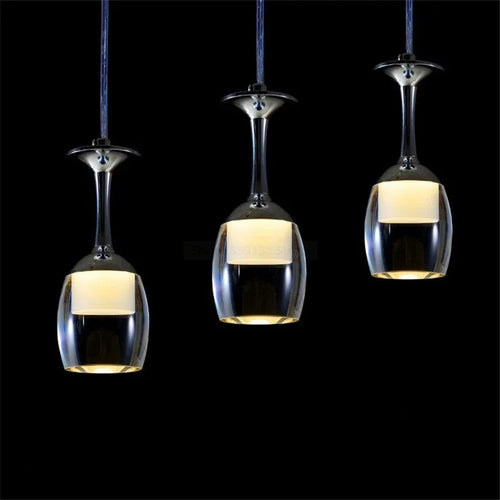 suspension modernes en verre de vin pour bar café